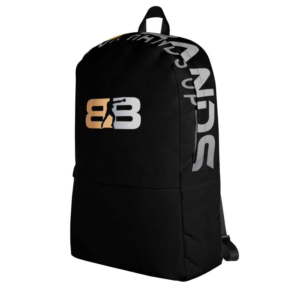Water-Resistant Black BB Backpack – Daily Carry with Laptop Sleeve