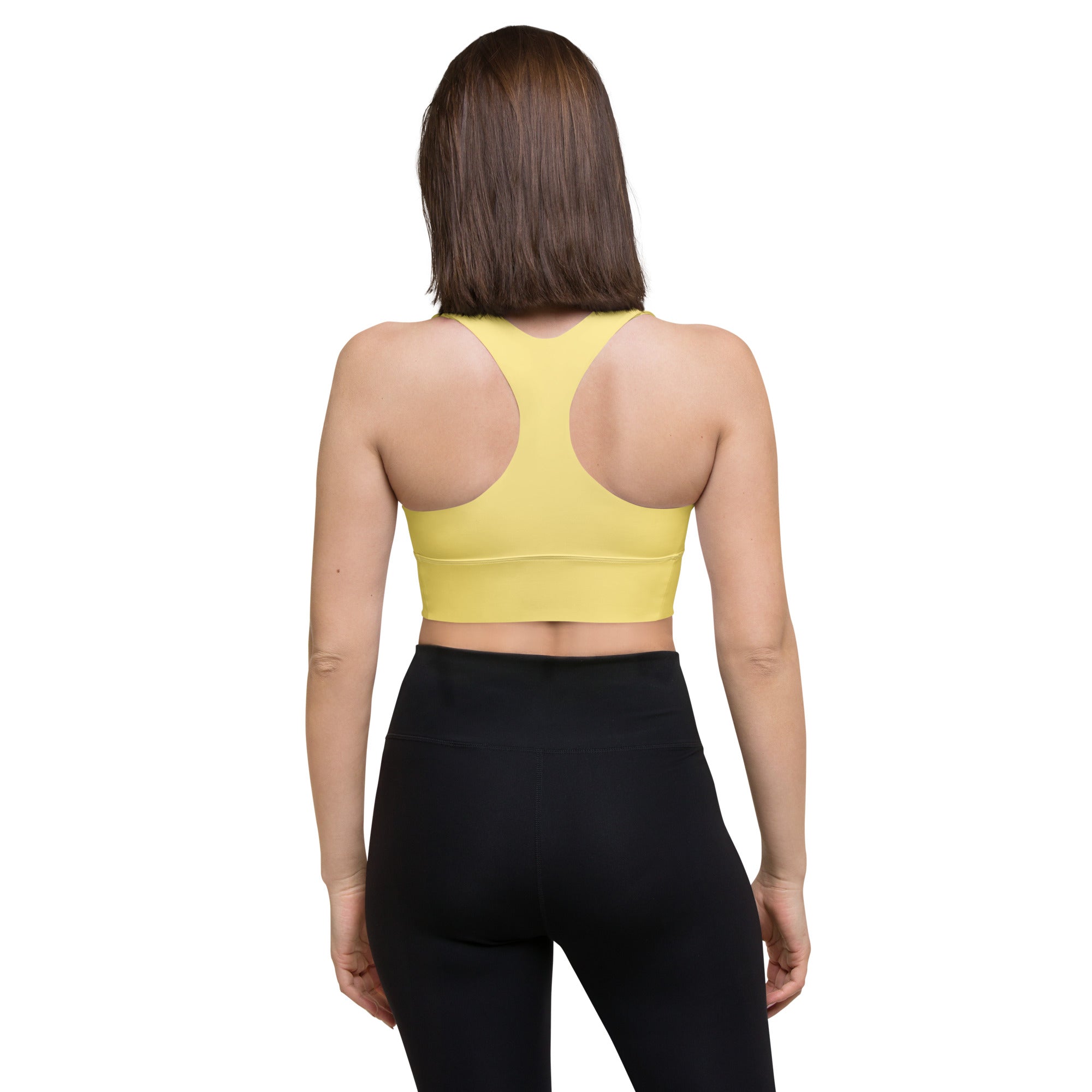 Longline Honey Gold Sports Bra – Bold Support & Style